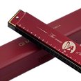 thumbnail image 3 of BLEEUS 24 Holes Portable Harmonica C Key Standard Harmonica Party Favors (Red) Musical Instruments Supplies (Red), 3 of 9