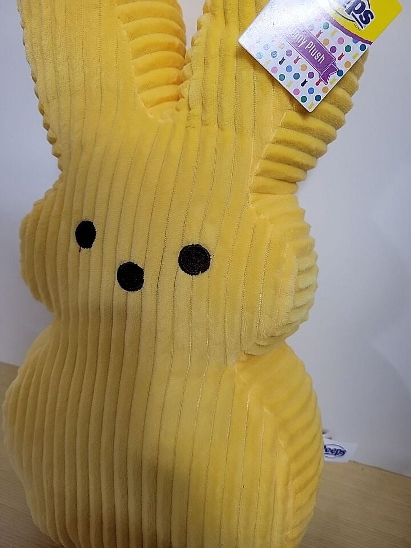 17" Peeps Yellow Corduroy Easter Bunny Animal Adventure Just Born Stuffed Animal