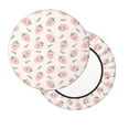thumbnail image 7 of Uemuo Floral Strawberr Pattern Round Bar Stool Seat Covers Washable Stool Cushion Slipcover Elastic Bar Chair Covers-12 inch, 7 of 7
