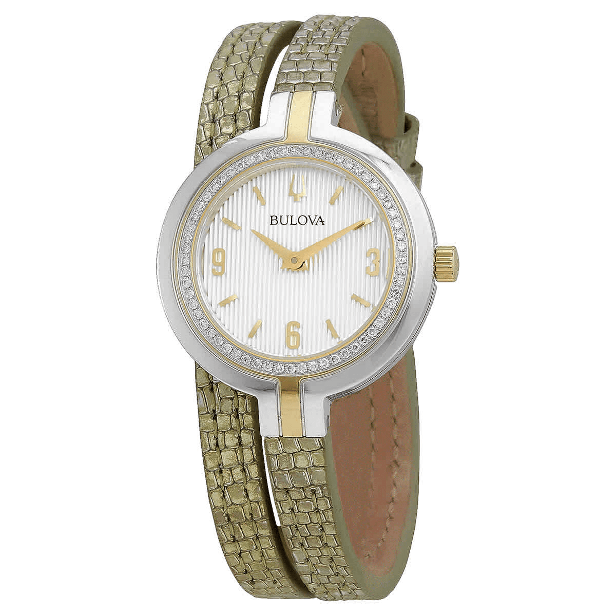 Bulova Women's Rhapsody Quartz Diamond Leather Double Wrap Bulova Women's Rhapsody Quartz Diamond Leather Double Wrap