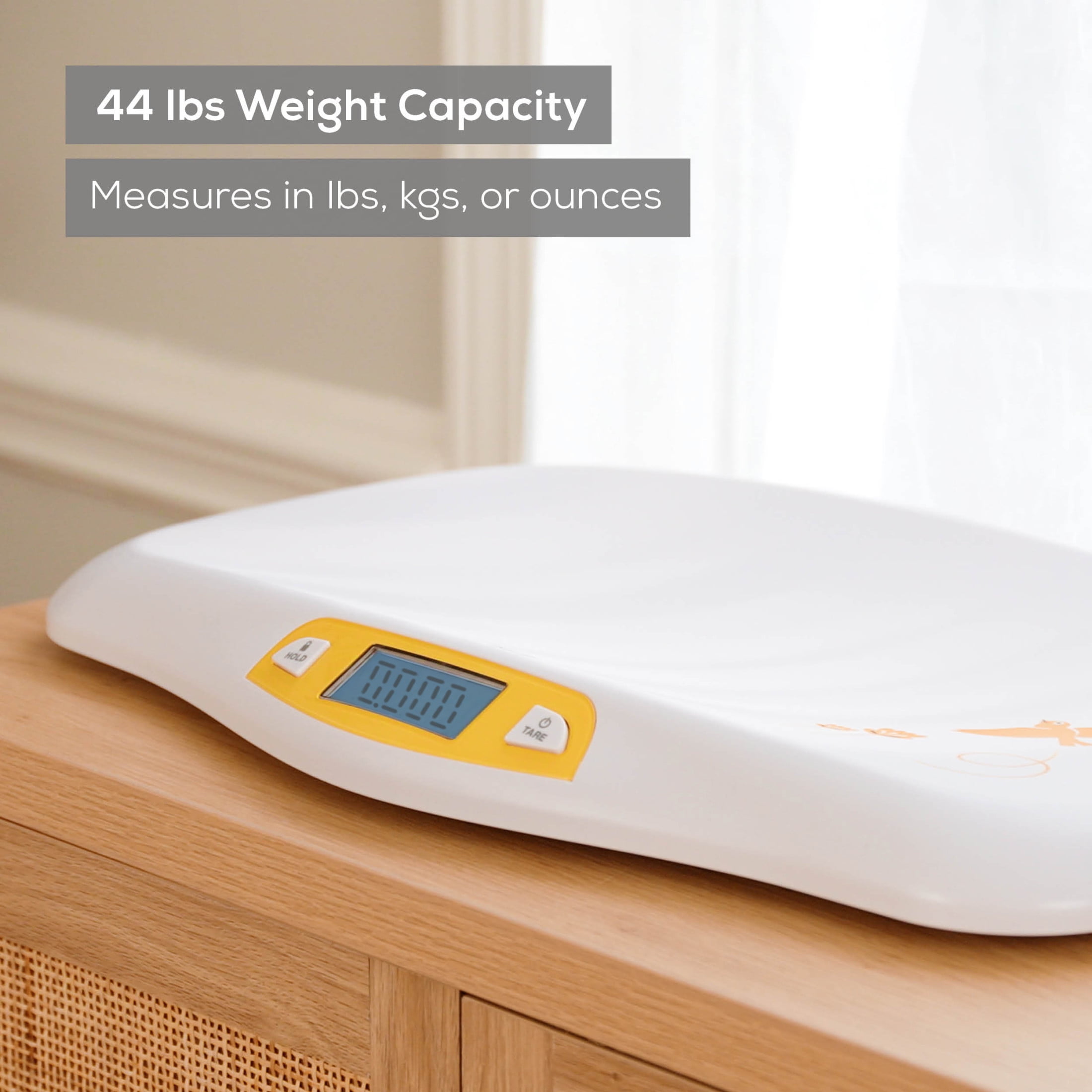 Beurer Digital Scale, Baby and Pet, Curved Weighing Platform, Weighs Up To 44 Lbs, BY80