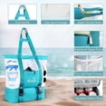 thumbnail image 4 of Tirrinia Mesh Beach Bag with Cooler Compartment, Extra Large Totes for Beach Travel, Functional Fashion Beach Bag for Women, Unique Gifts for Mom, 4 of 8
