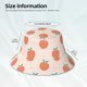 thumbnail image 3 of Fotbe Orange Peach Sombrero Tipo Pescador con Estampado – Sombrero de Sol de Algodón de Moda para Playa, Golf, Pesca, 3 of 6