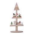 thumbnail image 1 of Injueey Decoración de árbol de Navidad de con soporte de dibujos animados de Papá Noel, muñeco de nieve, alce, decoración de mesa, adornos, Kits de decoración para fiestas Muñeco de nieve Injueey HA069453-02, 1 of 6