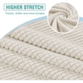 thumbnail image 2 of Housse de Coussin Extensible pour Canapé 1 Pce (1 Ivoire), 2 of 7