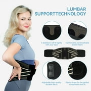 GKTG Ergonomic Back Support Belt Relief for Herniated Disc, Sciatica, Scoliosis - Back Brace for Men and Women Lower Back Pain