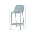 thumbnail image 3 of Meridian Furniture Mykonos Sky Blue Outdoor Patio Stool (Set of 4), 3 of 8