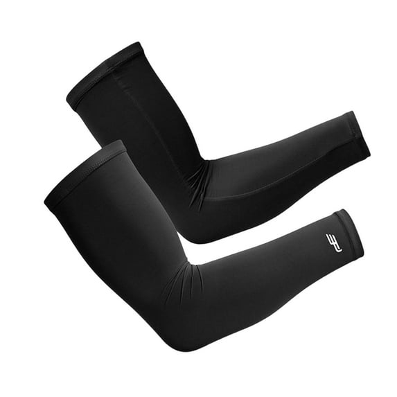 Cooling Arm Sleeve Cover up Ice Fabric Non Slip Free Size Elbow Sleeves for Running Outdoor Football Basketball Unisex XXL