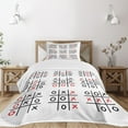 thumbnail image 3 of Ambesonne Xo Quilted Bedspread Set 2 Pcs, Activity Game Set Art, Twin Size, Black White and Red, 3 of 6