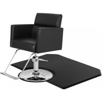 Black 5'x4' 1/2" Thick Barber Salon Anti Fatigue Floor Mat Beauty Supplier$$Tools