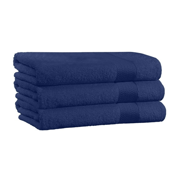 100% Cotton 1-Piece Bath Towel - Super Soft, High Quality, High-Absorbent, and Fade-Resistant Bath Towel- 54" x 27" - (Navy)