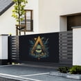 thumbnail image 2 of DouZhe Freemason Illuminati Eye Sign Banner, Hanging Banners Backdrop Festive Party Decor for Indoor Outdoor, 47 x 71 Inches, 2 of 7