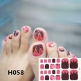 thumbnail image 1 of WREESH Foot Stickers Foot Nail Stickers Waterproof For Female DIY Nail Decoration Art, 1 of 2