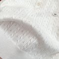 thumbnail image 4 of Girls Sweater Cable Knit Peter Pan Collar Button Placket Soft Lightweight Long Sleeve Jumpers (White), 4 of 6