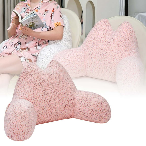 Bed Rest Pillow for Sitting Up in Bed Soft Back Cushion Support Reading Pregnancy Elderly Use Sofa Floor Comfort Breathable Lumbar Support Pillow