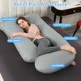 thumbnail image 5 of Eurhowing Large Body Pillow, Breathable Full Body Pillow for Side Sleeper, Soft Long Bed Pillow for Adults, Gray, 5 of 10