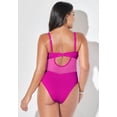 thumbnail image 2 of Swimsuits for All Women's Cup Sized Mesh Underwire One Piece Swimsuit, 2 of 3