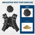 thumbnail image 4 of BeesClover Adjustable Weighted Vest Weights Set, 12Lb/16Lb/20Lb/25Lb/30Lb Running Vest, 4 of 7