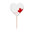 thumbnail image 1 of Feliz dia de Canada grano vertical la hoja de arce Etiqueta del corazón de la bandera del palillo de dientes, 1 of 3