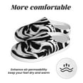 thumbnail image 6 of Daiia Leopard And Zebra 2 Print Women’s Fuzzy Slippers Memory Foam Lightweight House Shoes Cozy Loafer Flannel House Shoes-37/38, 6 of 7