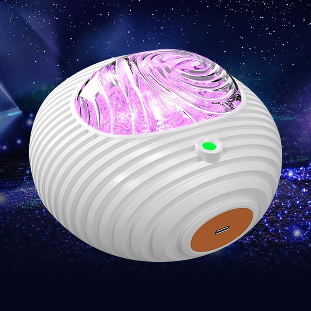 Colorido LED UFO Proyector Luz nocturna Control remoto 7 Brillo para fiesta (A)