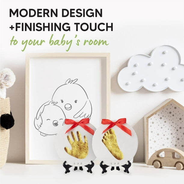 Kit de souvenir d'ornement d'empreinte de main de bébé - Ornements  personnalisés d'empreintes de bébé pour le nouveau-né - Kit d'art de  mémoire de chambre de bébé 