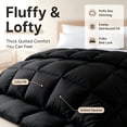 thumbnail image 6 of Soft Lightweight Bed Comforter, All‑Season Microfiber Duvet Insert, Breathable Quilted Comforter, Multi‑Color & Size Options, 6 of 7