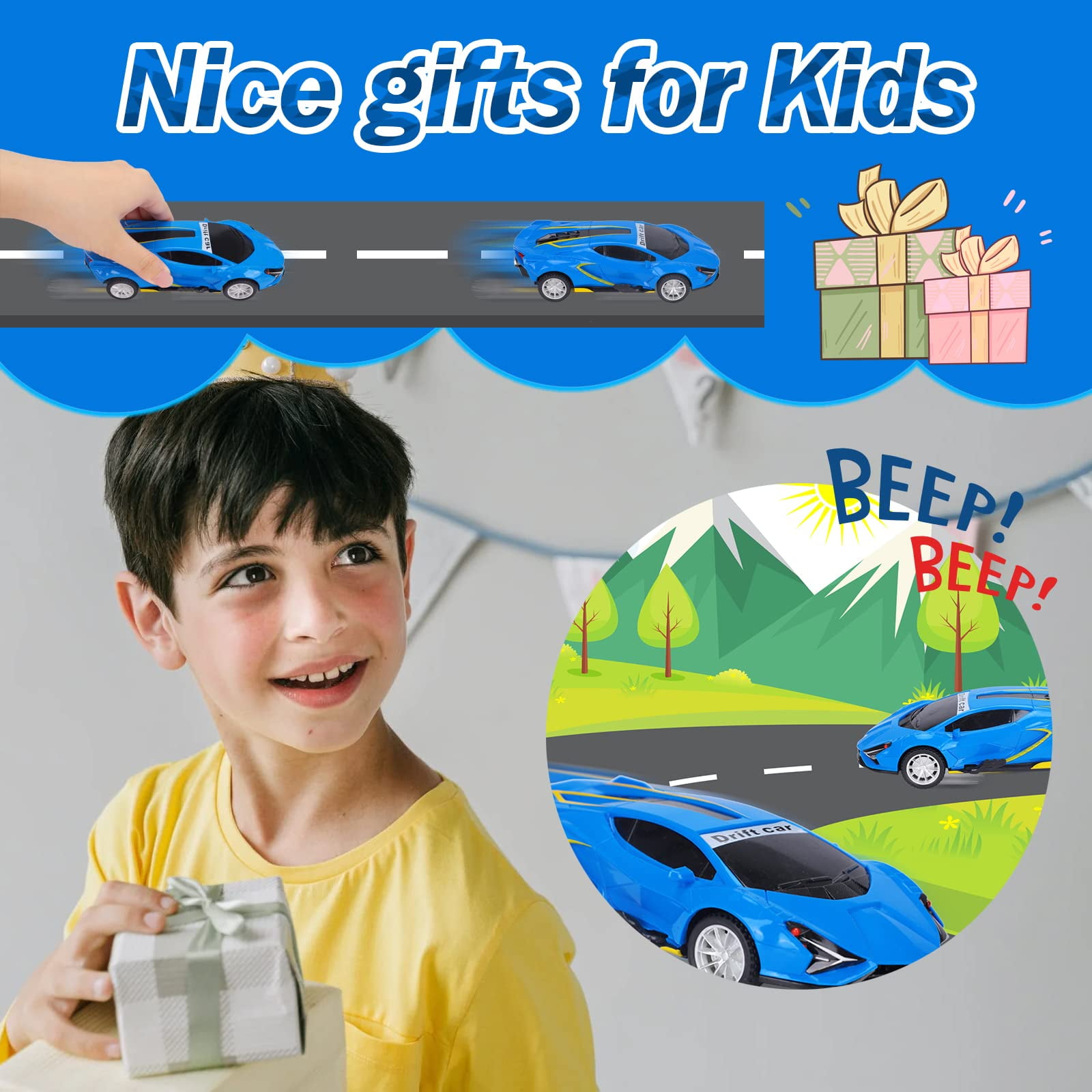 Buy Dikence Toy Cars for Kids 35 Year Old Boys Inertia Car Toy Small