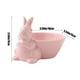 thumbnail image 3 of Aparatos de cocina, Accesorios de cocina, Utensilios de cocina, Utensilios de cocina, Vajilla de gran capacidad con forma de conejo, Cuenco de postre de cerámica, Cuenco de ensalada de frutas, Cuenco, 3 of 6