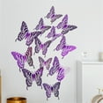 thumbnail image 4 of Vaidha 12PCS Metal Texture Hollow Wall Sticker, 4 of 6