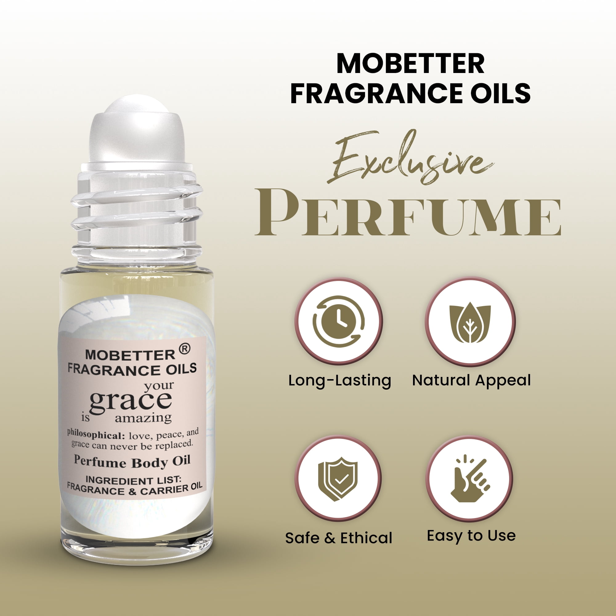 MOBETTER FRAGRANCE OILS Your Grace is Amazing 1 Oz Perfume Fragrance Body&nbsp;Oil&nbsp;for&nbsp;Women