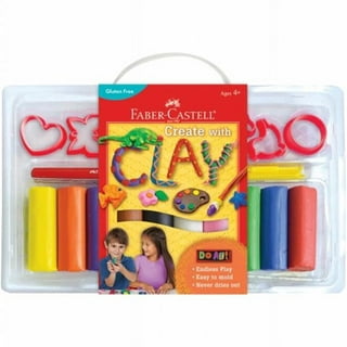 Playkidiz Art Modeling Clay, 9 Classic Bold Colors, Creative Beginners  Transportation Pack with Tools & Shapes, Educational Fun at Home Crafts for