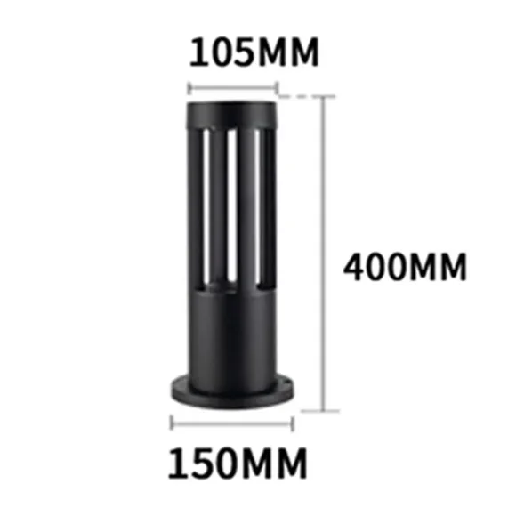 Thrisdar 40/60CM Outdoor Garden Lawn Lamp Aluminum Villa Courtyard Park Landscape Pillar Light Waterproof Post Bollard Light