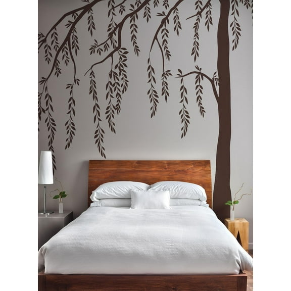 Leafy Weeping Willow Tree Wall Decal