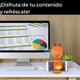 thumbnail image 4 of Ventilador De Escritorio  Mini Con Soporte Para Celular Recargable Naranja, 4 of 6