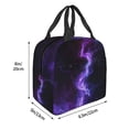 thumbnail image 3 of Disketp Purple And Blue Nebula Bolsa Térmica para Almuerzo para Hombre y Mujer, Ideal para Trabajo, Senderismo y Picnic, 3 of 8