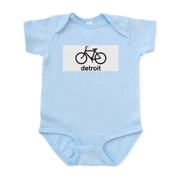 CafePress - Bike Detroit Infant Bodysuit - Baby Light Bodysuit, Size Newborn - 24 Months