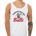 thumbnail image 2 of Check Out My Balls Christmas Tank Top Unisex Large White, 2 of 5