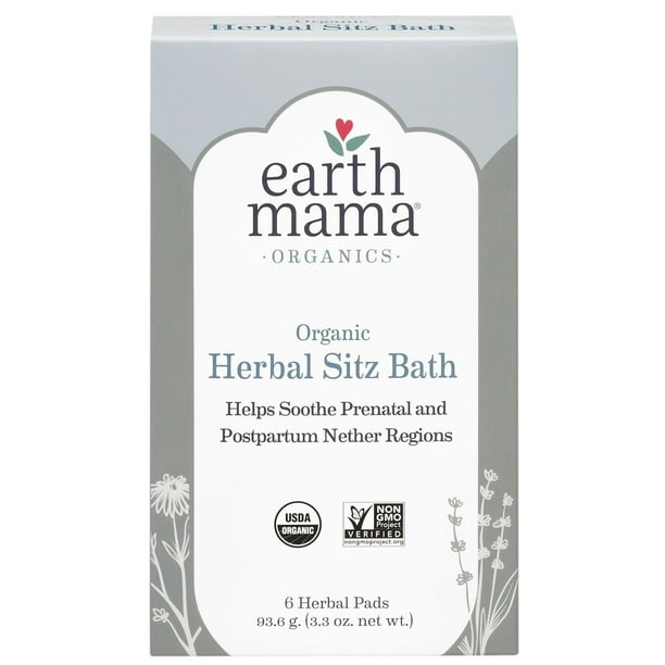 Postpartum Bath Herbs, Organic Sitz Bath, 6 ct