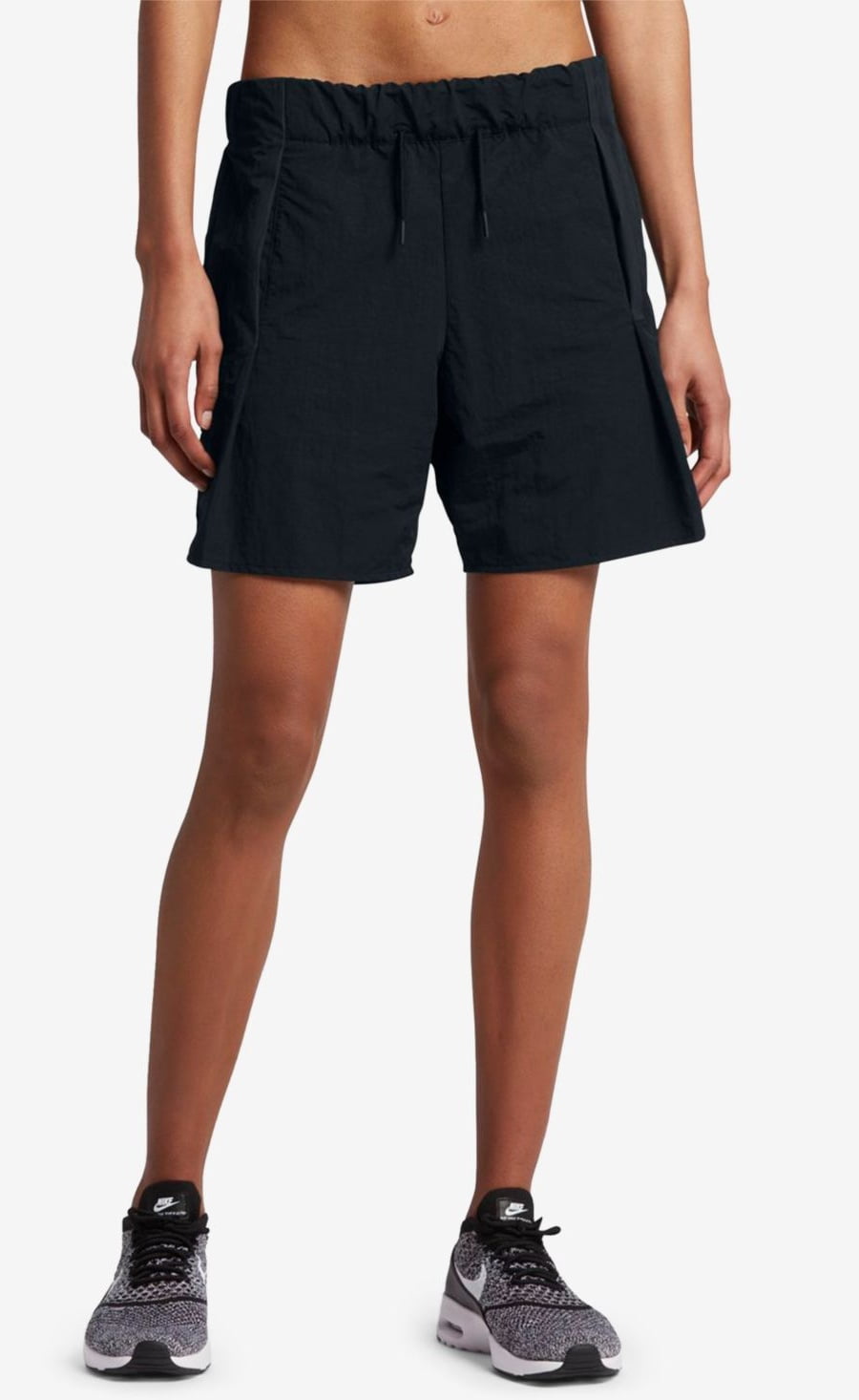 Nike Sportswear Bonded Woven Shorts,Black,X-Small Walmart.com