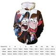 thumbnail image 2 of Gravity Falls Sweatshirts Casual Pullover Hoodie Jacket Unisex Hooded Activewear 3D Printed Long Sleeve Sweater with Pocket L, 2 of 8