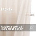 thumbnail image 2 of Linen Textured Short Curtains Kitchen Tiers Solid Color Cafe Drapes Rod Pocket, 2 of 15