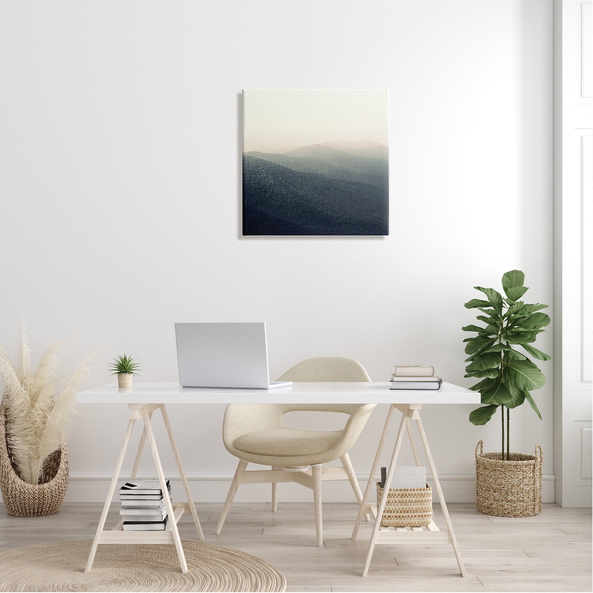 Stupell Industries Lush Summertime Mountains Misty Grassland Photography , 24 x 24, Design by Nicholas Bell