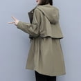 thumbnail image 3 of mihongmao Up to 60% off! Winter Jackets for Women Women's New Casual Fashion In The Long Thin Coat Temperament Casual Coat,Womens Tops Plus Size Coffee L, 3 of 3