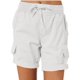 thumbnail image 2 of 2024 nuevo nuevo de las mujeres de color sólido pantalones cortos casuales verano moda cintura delgada recta, 2 of 4