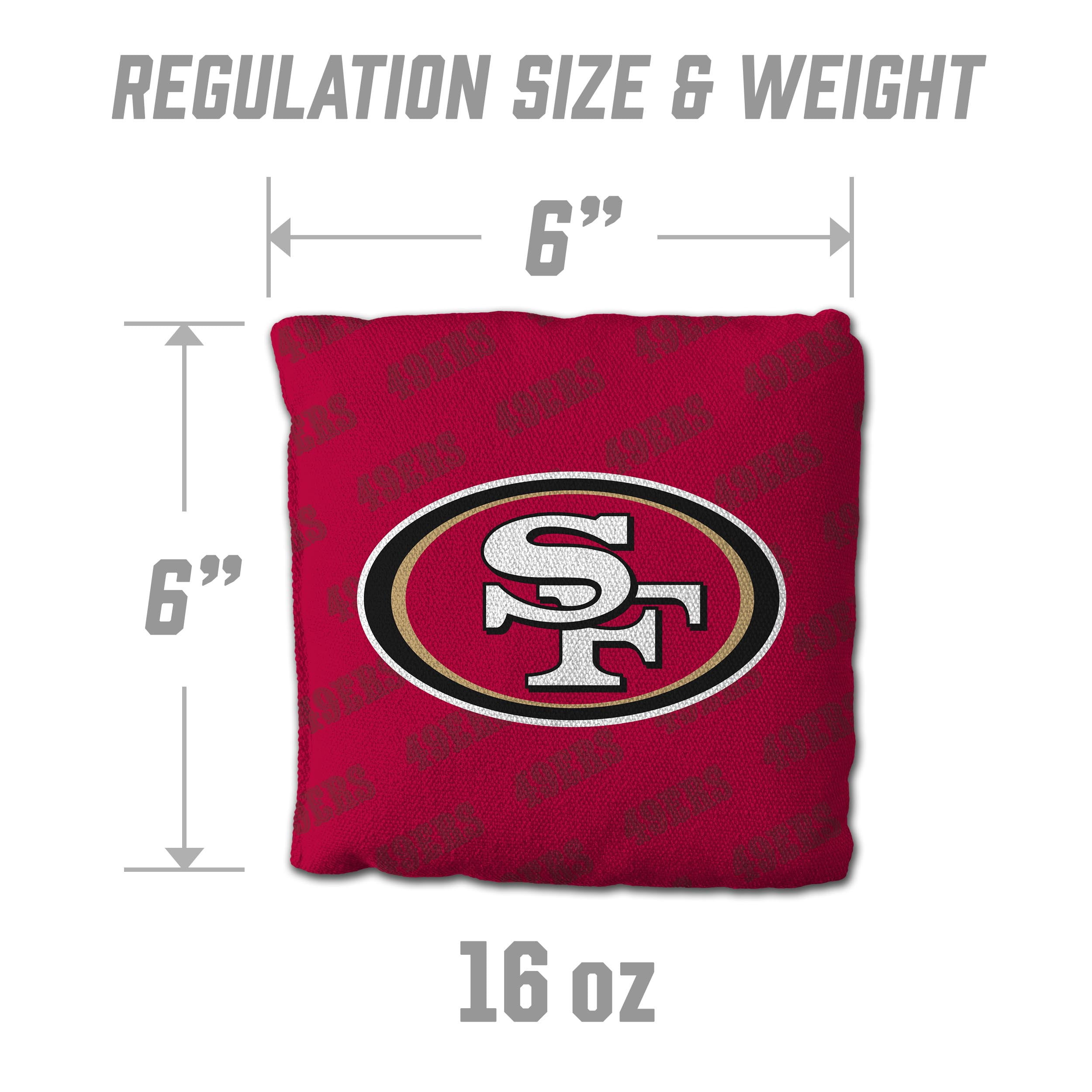 NFL San Francisco 49ers Cornhole Bags - 4PK - Red