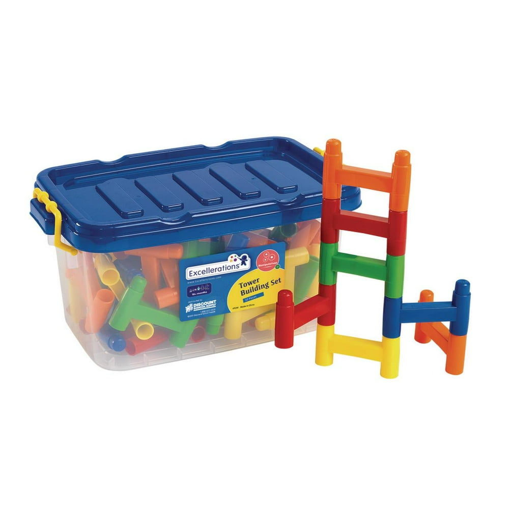 Excellerations Construction Toys, STEM building Toys, Blocks, 3"L x 1/2