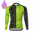 thumbnail image 3 of Jersey de ciclismo de lana térmica de invierno 2022, ropa de ciclismo de lana de invierno para hombre, bicicleta de montaña, ropa de manga larga, 3 of 5