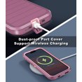 thumbnail image 5 of I-HONVA For iPhone 14 Pro Max Case,3-Layer Military Grade Drop Protection Anti-Slip Bumper Rugged Shockproof Dustproof Protection 6.7 inch Phone Case,Red Pink, 5 of 8