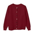 thumbnail image 4 of XIAOCHA Womens Cardigan Casual Lightweight Soft Knit Cardigan Sweater Loose Fit Long Sleeve Button Front Open Coat Top Versatile Outwear, 4 of 4